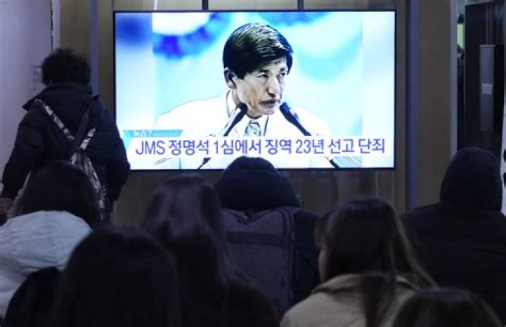 A South Korean religious sect leader has been sentenced to 23 years in prison over sex crimes