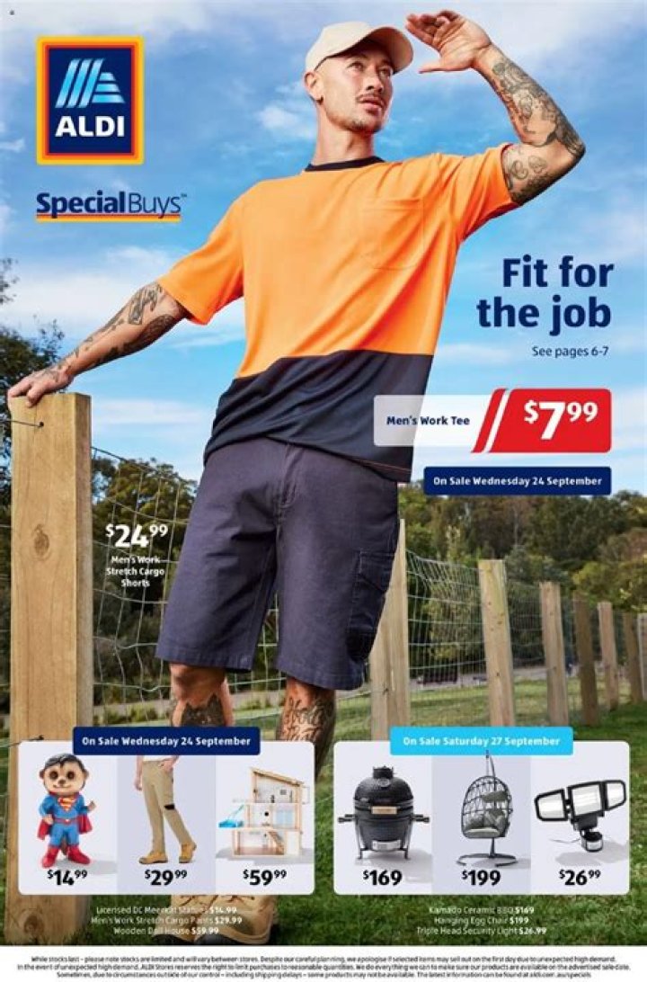 Aldi releases fitness collection as part of Special Buys