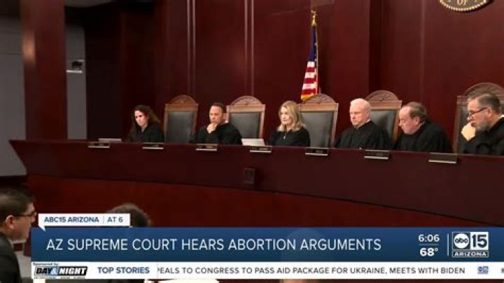 An abortion ban enacted in 1864 is under review in the Arizona Supreme Court
