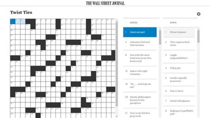 Barely adequate Crossword Clue Wall Street