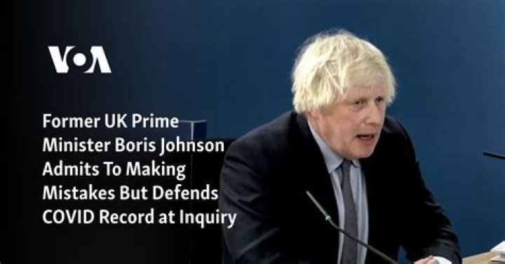 Boris Johnson admits Covid 'mistakes' were made but points finger at others