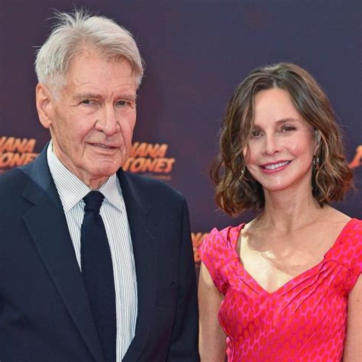 Calista Flockhart, 58, steals the show in figure-hugging gown alongside husband Harrison Ford