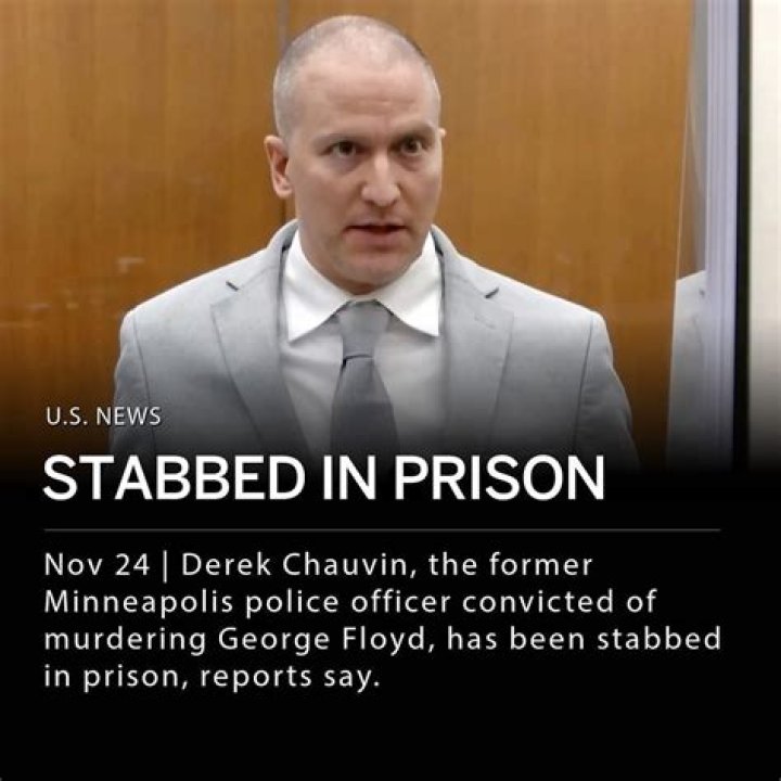 Ex-officer Derek Chauvin stabbed in prison, AP source says