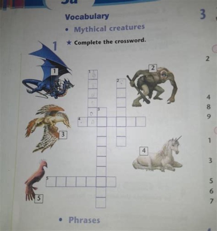 Fairy-tale monster Crossword Clue 4 Letters