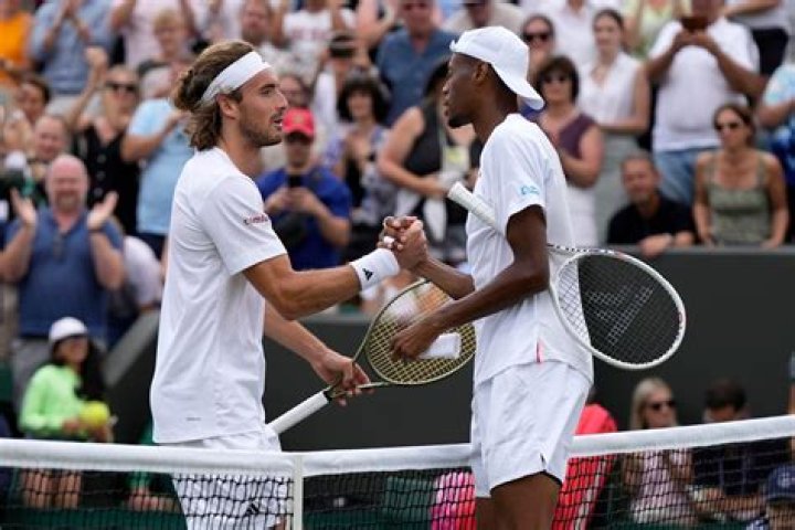 Georgia Tech's Eubanks stuns Tsitsipas at Wimbledon to reach his first Grand Slam quarterfinal