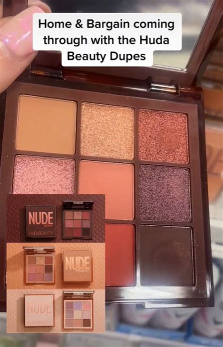 Home Bargains shopper raves about perfect £1.99 dupe for Huda Beauty's eyeshadow palette saving over £25
