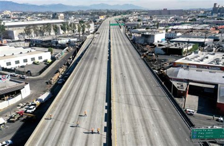 I-10 freeway in Los Angeles to open next week, Gov. Newsom says