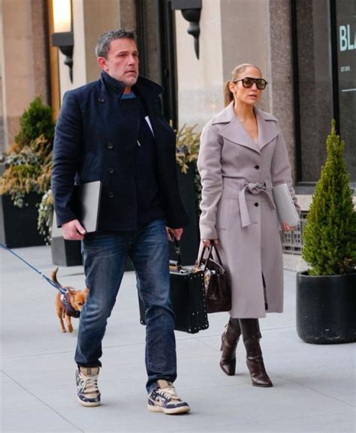 Jennifer Lopez stuns alongside husband Ben Affleck in cinched coat and killer boots