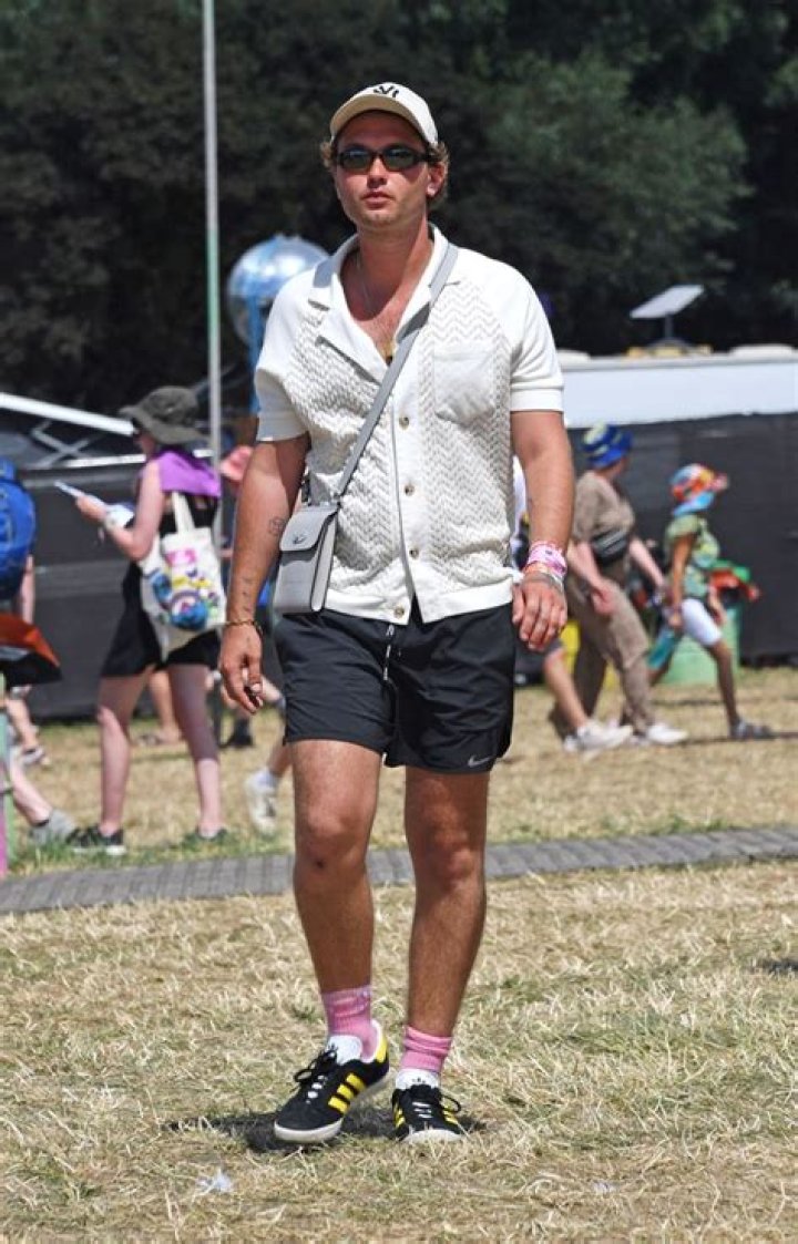 Jude Law’s lookalike son Rafferty makes rare public appearance at Glastonbury