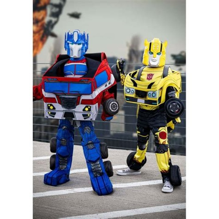 Kid's Transforming 'Transformers' Costume Rocks