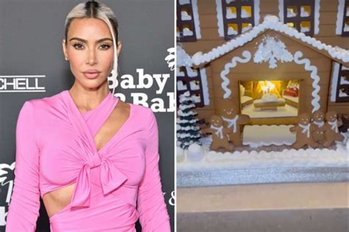 Kim Kardashian shows off the most magical Christmas dollhouse  