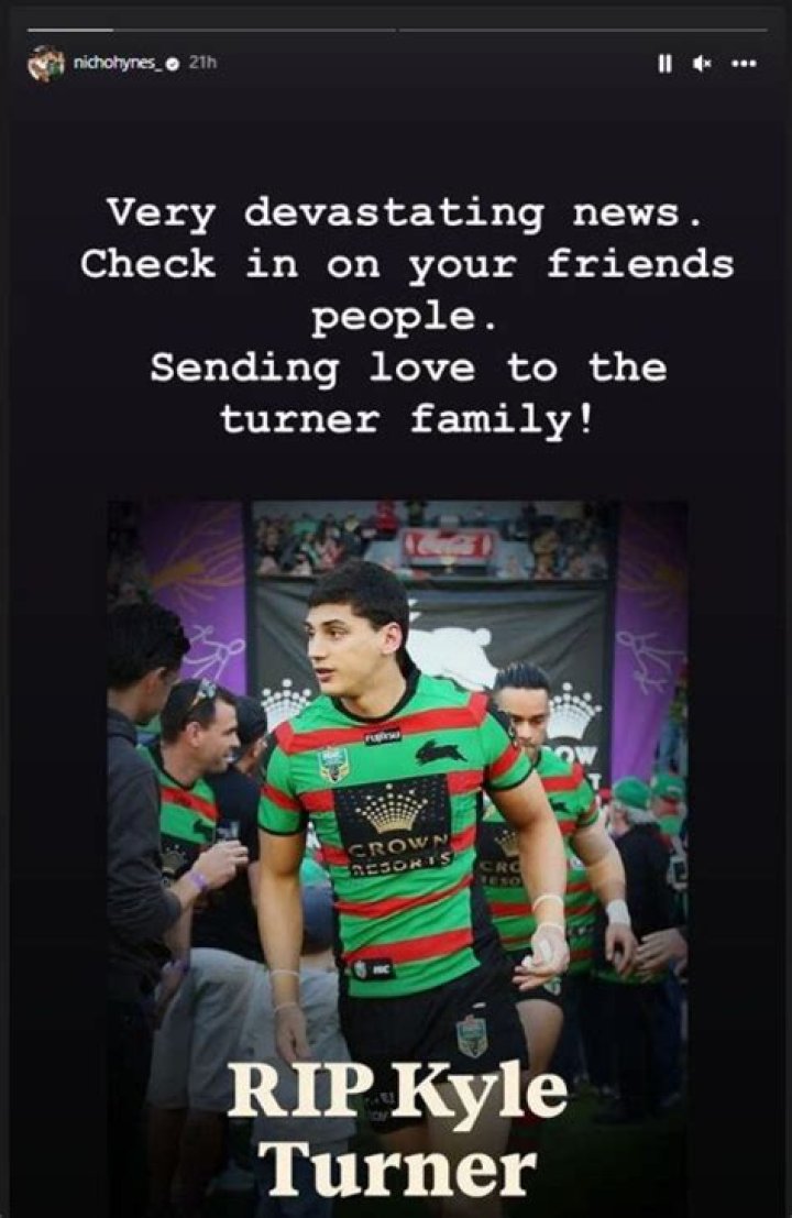 Kyle Turner death: NRL star dies suddenly aged 31