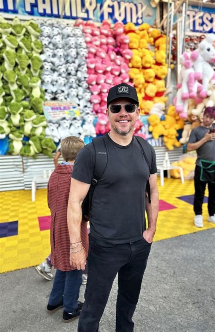Matt Damon enjoys day out at the Ekka in Queensland