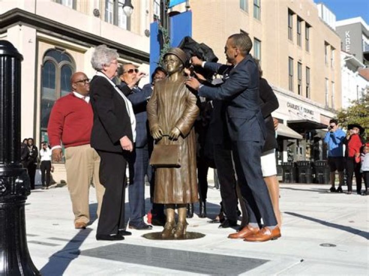 Rosa Parks honored with statue in Alabama on 64th anniversary of bus protest