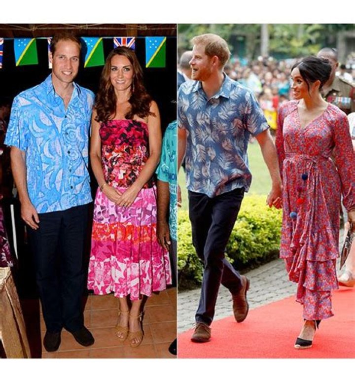 Royal Déjà Vu! Meghan and Harry wear similar outfits to Kate and William in Fiji