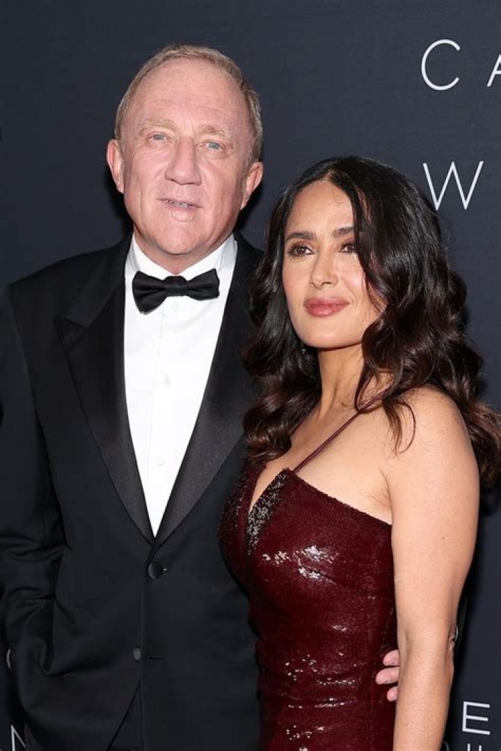 Salma Hayek supported by Linda Evangelista, stepson Augustin at star-studded event with billionaire husband François-Henri Pinault