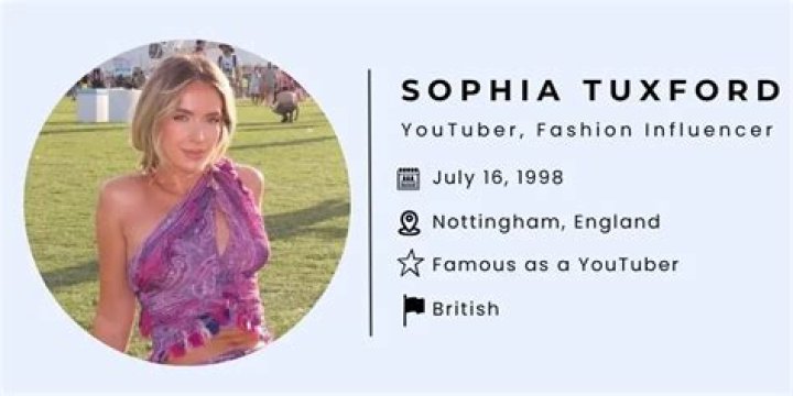 Sophia Tuxford Biography, Family, Career, Boyfriend, History, Net Worth