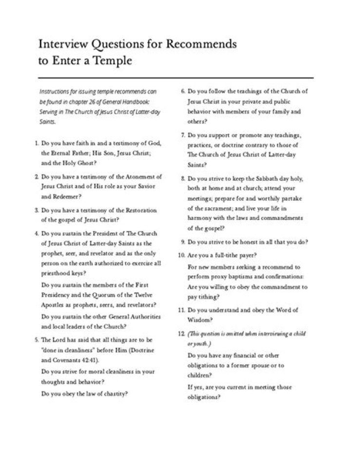 Temple recommend interview questions revised