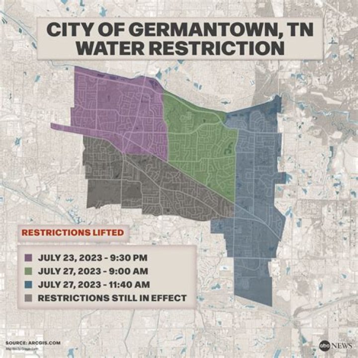 Water restriction partially lifted in Memphis suburb after diesel leak contaminates treatment facility