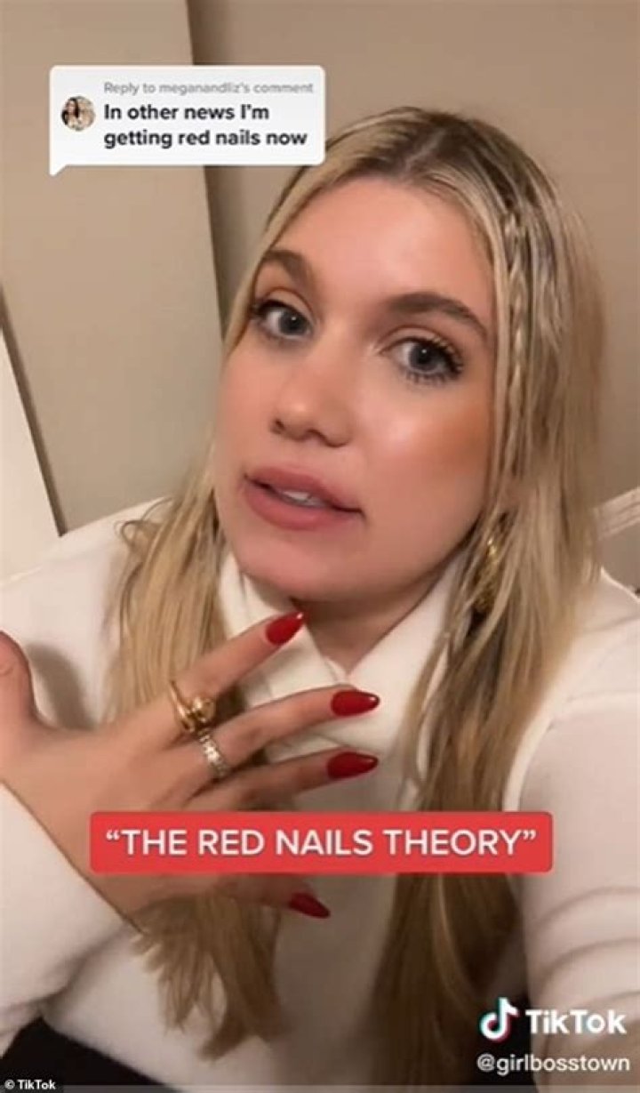 What's the red nail theory? TikTok says this manicure will score you plenty of dates