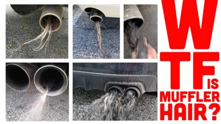 What is muffler hair? Woman finds clump of hair in car exhaust pipe