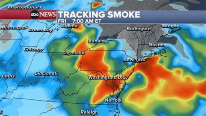Wildfire smoke and air quality updates: Northeast flights disrupted
